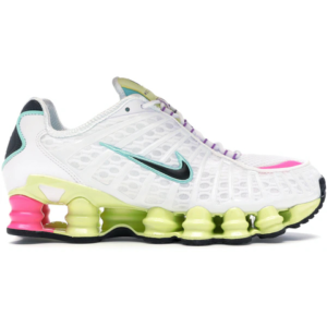 Nike Shox 12 Molas TL Branco/Verde/Rosa