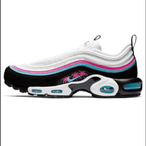 Nike Air Max 97 Plus Preto C/Rosa e Azul