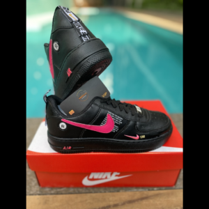 Nike Air Force One Preto/Rosa